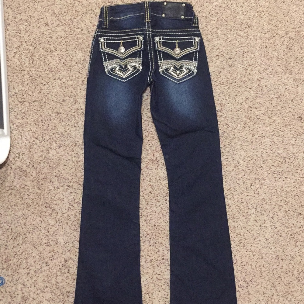 Girls Wired Heart cowgirl jeans. Size 7